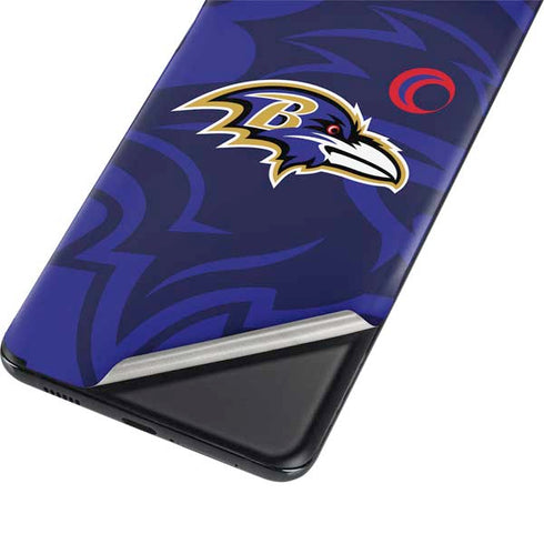 NFL Baltimore Ravens Double Vision Galaxy S21 Plus 5G Skin